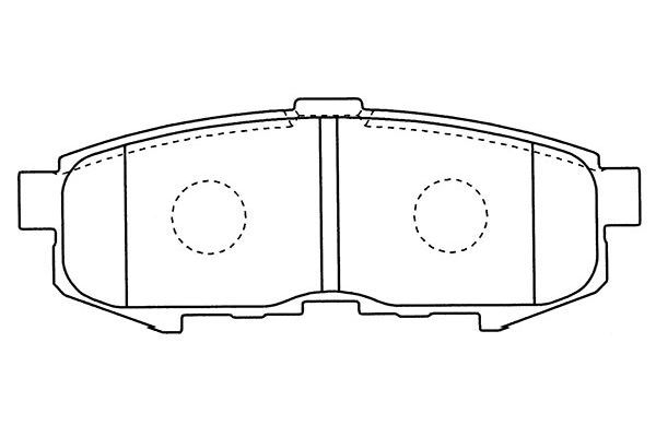 KAVO PARTS stabdžių trinkelių rinkinys, diskinis stabdys BP-4569